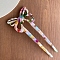 Cellulose Acetate Hair Forks, Hairpin Hair Accessory, Butterfly, Colorful, 120mm