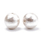 Compressed Cotton Pearl Beads, Eco-Friendly, Dyed, Round, Lavender Blush, 12~12.5mm, Hole: 1.5mm