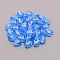 Transparent Acrylic Beads, with Enamel, Heart, Dodger Blue, 6.5x6.5x4.5mm, Hole: 1mm, 100pcs/bag