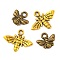 Tibetan Style Alloy Pendants Sets, Bee, Mixed Color, 9.5~13.5x11~17.5mm, Hole: 1.5~2mm