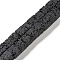 Synthetic Lava Rock Dyed Beads Strands, Cube, Black, 6~7x6~6.5x6~6.5mm, Hole: 0.7mm, about 60pcs/strand, 14.76''(37.5cm)