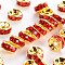 Brass Grade A Rhinestone Spacer Beads, Golden Plated, Rondelle, Nickel Free, Light Siam, 4x2mm, Hole: 0.8mm