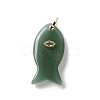 Natural Green Aventurine Pendants G-Z102-02G-04-1