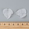 Transparent Frosted Acrylic Leaf Pendants X-PAF002Y-14-3