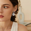 4 Pairs 4 Style Polymer Clay Dangle Stud Earrings with 316 Surgical Stainless Steel Pins EJEW-FI0002-44-6