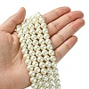 Eco-Friendly Dyed Glass Pearl Round Bead Strands X-HY-A002-8mm-RB011-4