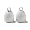 Spray Painted 201 Stainless Steel Cord Ends STAS-G304-01E-1
