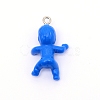 Opaque Plastic Pendants KY-WH0024-12E-2