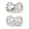 Brass Micro Pave Cubic Zirconia Beads KK-S336-05S-02A-1