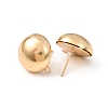 Brass Stud Earring Findings KK-G604-01G-08-2