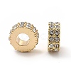 Rack Plating Alloy Rhinestone European Beads PALLOY-P289-29LG-1