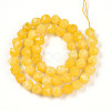 Dyed Natural White Jade Beads Strands G-T139-8mm-46S-3