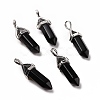 Natural Obsidian Pointed Pendants G-K329-67P-1
