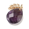 Natural Amethyst Pendants LS-G-K422-02KCG-03-2