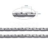 Brass Boston Link Chains X-CHC002Y-N-NR-3