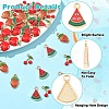 40Pcs 4 Styles Alloy Enamel Pendants ENAM-YW0009-90-5