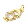 Rack Plating Brass Glass Pendants LS-KK-P272-18A-G01-2
