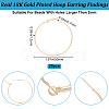 20Pcs Brass Hoop Earring Findings FIND-BBC0003-25-2