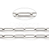 Non-Tarnish 3.28 Feet 304 Stainless Steel Paperclip Chains X-STAS-H111-04P-B-2