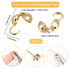 100Pcs Brass Bead Tips KK-BBC0009-06-2