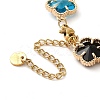 Colorful Glass Link Chain Bracelets BJEW-B075-05-3