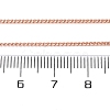 Long-Lasting Plated Brass Curb Chain Necklaces NJEW-K112-07RG-NF-3