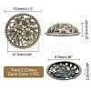 2Pcs 2 Colors Alloy Cover FIND-GF0003-48-2