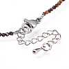 Natural Tiger Eye Beaded Necklaces NJEW-JN02492-10-3