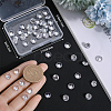 Beebeecraft 50Pcs Cubic Zirconia Cabochons ZIRC-BBC0002-37-3