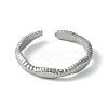 Non-Tarnish 304 Stainless Steel Open Cuff Ring RJEW-L110-046P-2