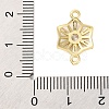 Brass Clear Cubic Zirconia Connector Charms/Links LS-FIND-L019-07G-03-3