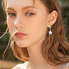 16Pcs 2 Colors 304 Stainless Steel Huggie Hoop Earrings Findings STAS-BBC0009-68B-5