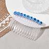 Resin Evil Eye Bead & Plastic Hair Combs PHAR-JH00093-01-2
