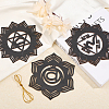Wooden Bohemian Meditation Energy Symbol Cup Mats DJEW-WH0034-65A-4