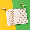 100Pcs 4 Patterns Eco-Friendly Kraft Paper Bags CARB-LS0001-02C-6