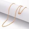 Ion Plating(IP) 304 Stainless Steel Necklace MAK-K004-07G-1