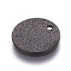 304 Stainless Steel Textured Pendants X-STAS-I098-01-15mm-B-2