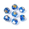 Handmade Gold & Silver Foil Glass Beads FOIL-Q003-01D-1