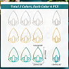 18Pcs 3 Colors 304 Stainless Steel Connector Charms STAS-DC0012-67-2