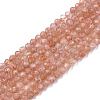 Natural Sunstone Beads Strands G-N328-002A-1
