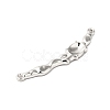 Non-Tarnish 304 Stainless Steel Cabochon Connector Settings STAS-L268-004P-3