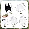 2 Sets 2 Style Organza & Cloth Bride and Groom Wine Bottle Cover AJEW-CA0002-44-2
