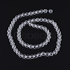Transparent Glass Bead Strands GLAA-R095-8mm-15-2