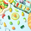 9Pcs 9 Styles Opaque Resin Cabochons RESI-CJC0012-44-6