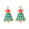 Christmas Alloy Enamel Pendants X-ENAM-D047-17G-06-2