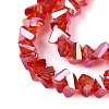 Electroplate Transparent Glass Beads Strands LS-EGLA-Q139-01A-A12-3