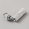 Aluminium Alloy with Crystal Rhinestone Pendant Keychain KEYC-WH20001-02-2