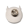 Skull & Wing Alloy Brooch for Backpack Clothes JEWB-G020-12P-2