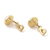 Alloy Clip-on Earring Findings FIND-L015-012B-G-2