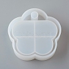 DIY 4 Compartments Flower Layered Rotating Storage Box AJEW-D046-02A-2